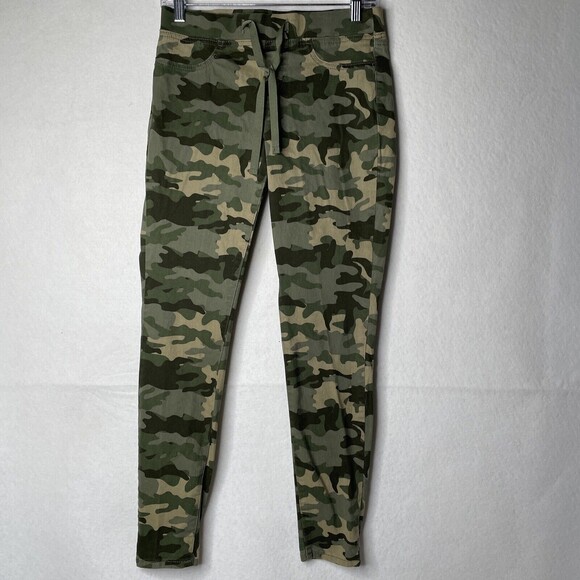LEI Pants Womens Size Medium Camo Elastic Joggers Pockets Pull On Run Small - Picture 2 of 8